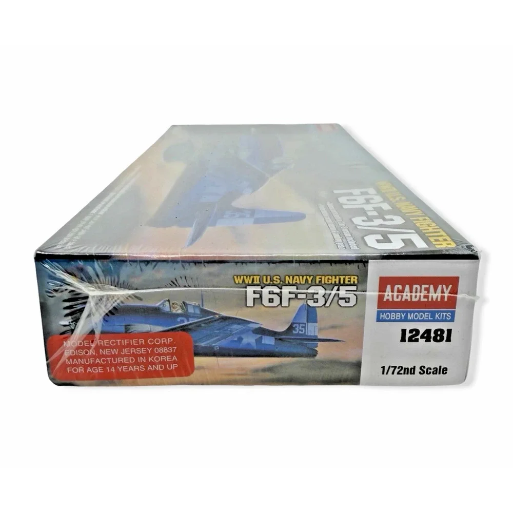Academy 12481 Grumman F6F-3/5 Hellcat 1/72 Scale Plastic Model Kit-Sealed 4437